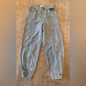 Pistola Sky Blue Wide cuffed Leg  Jeans size 25